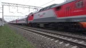 Электровоз ЭП2К-248 (ТЧЭ-6) со скорым поездом "Дневной экспресс" №119Й Саранск - Москва.