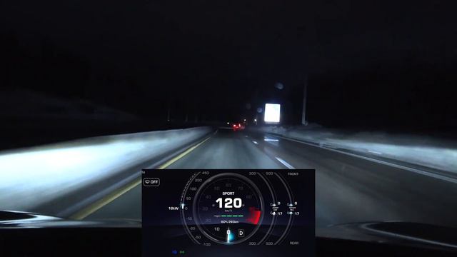 Tesla Model 3 LR Highland matrix headlights test смотреть онлайн
