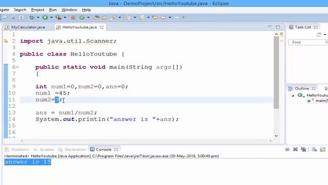 05 | Math operators in java | How to use math operators in java in hindi смотреть онлайн