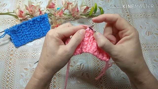 Красивый узор спицами для шапок и кардиганов. смотреть онлайн