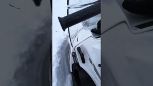 Буран 4тд по пухляку, весь взмок, пока добрался до дома