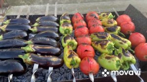 Овощной шашлык! Лучшее блюдо из баклажанов! Вкуснее мяса!