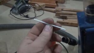 Стружкоотвод для подключения пылесоса к пильному станку / Chip removal for the saw machine