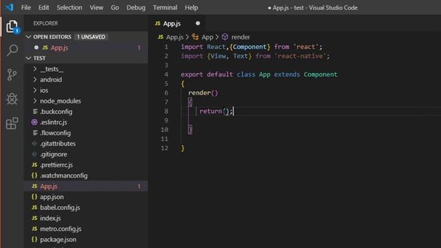 Change the Default Screen in React Native смотреть онлайн