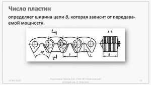 Цепная передача. Детали машин