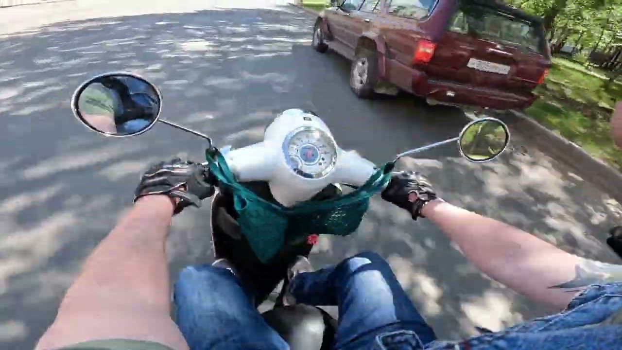 Honda Giorno AF 70 тест поездка смотреть онлайн