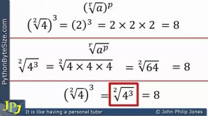 Python Complex Numbers (16) Law of Indices (Powers and Roots)