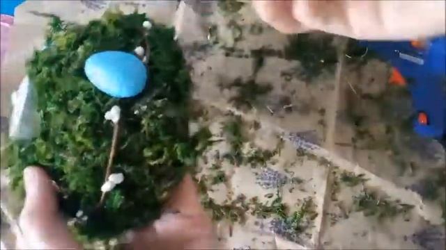Подсвечник из мха своими руками за 10 минут/Декор пасхального стола смотреть онлайн