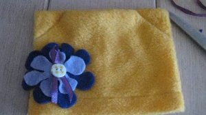 Как сшить шапку и шарф для куклы Baby born из флиса