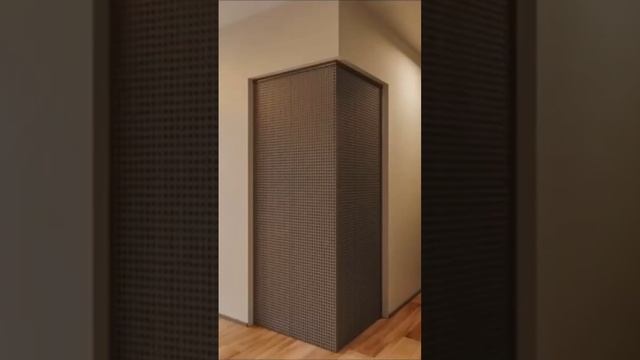 Обустройство рабочего кабинета в угловой комнате #кабинет #двери #межкомнатныедвери #интерьер