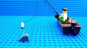 Lego Shark Attack мир Lego рыбалка.