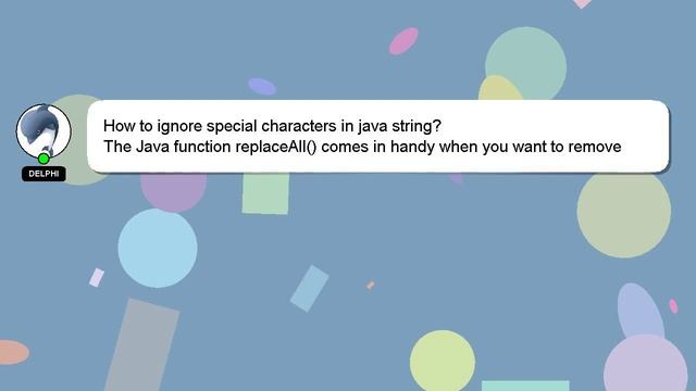 How to ignore special characters in java string? смотреть онлайн