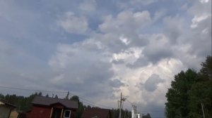 LP supercell in Leningrad region.  Суперъячейка по типу слабых осадков в Ленобласти 18 06 2020