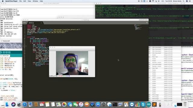 #109 Detecção de Cara ESP32 - ARDUCAM - OPENCV - PYTHON смотреть онлайн