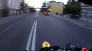 ПОГОНЯ МОТОБАТА. Красноярск. Мотард и квадроцикл против ДПС