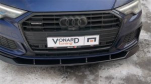 Сплиттер переднего бампера для Ауди А6 S6 С8 S-line от CSR-automotive (примерка)