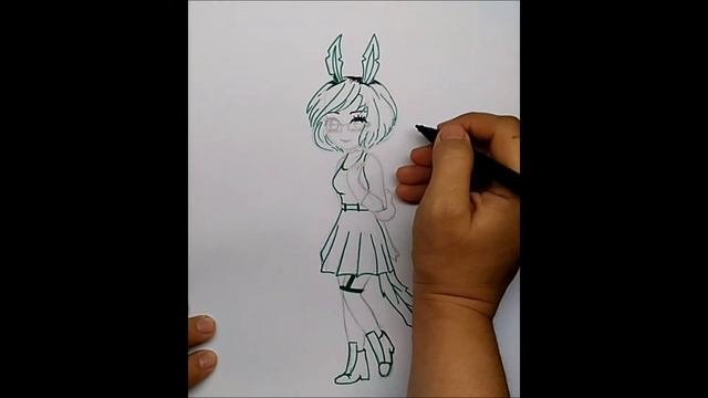 Как нарисовать девушку красивую // Gacha life// Гача// аниме // anime смотреть онлайн