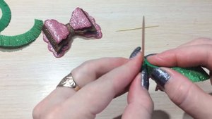 НОВОГОДНИЙ БАНТИК | ШАБЛОН