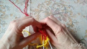 Носки методом хеликс//Вязание по спирали на круговых спицах//два цвета нити//вяжем вместе.