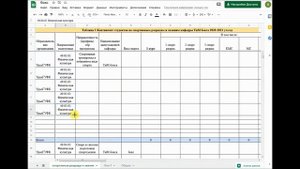 Как заполнить таблицу Спортивные разряды и звания студентов