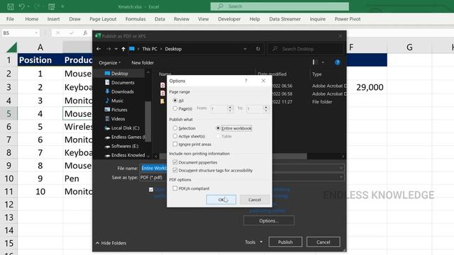 Excel to PDF in Tamil