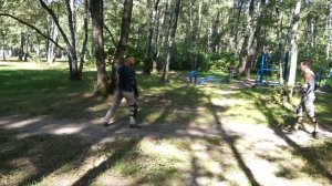 Спарринг катана против сабли