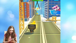 ГОВОРЯЩИЙ ТОМ ПОГОНЯ ГЕРОЕВ #4 Talking Tom Hero Dash лучше Бег за золотом? Игра про мультик