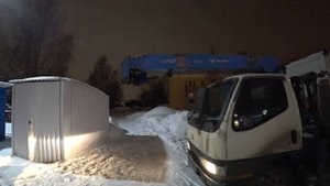 Tadano super Z290.Ночная работа на тросовом КМУ