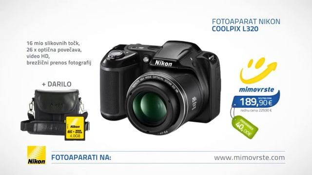 mimovrste digitalni fotoaparat Nikon Coolpix L320