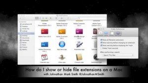 How to show or hide file extensions on a Mac? By Johnathan Smith