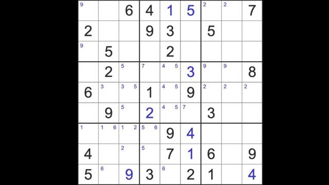 Sudoku solution – New York Times sudoku 5 March 2023 Hard level смотреть онлайн