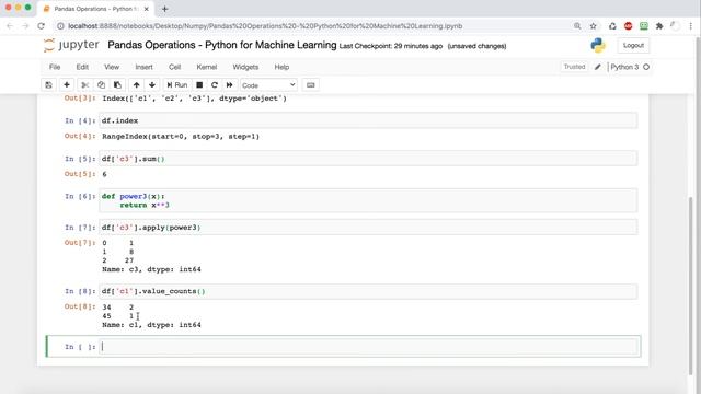 Pandas Operations - Colums, Rows, Math | Dataframes | Python
