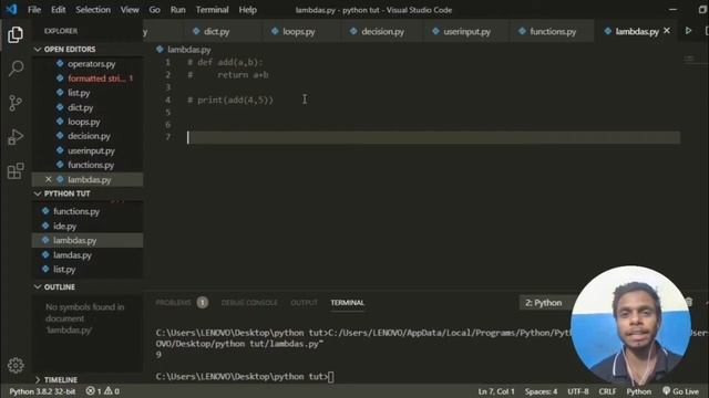Lambda function in python