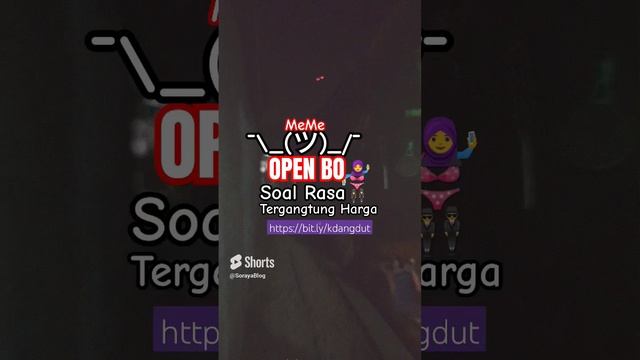 Meme Cewek Berjilbab Open BO Soal Rasa Tergantung Harga