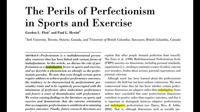 Should Goalies be Perfectionists?