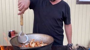 Лагман. Готовим на огне.