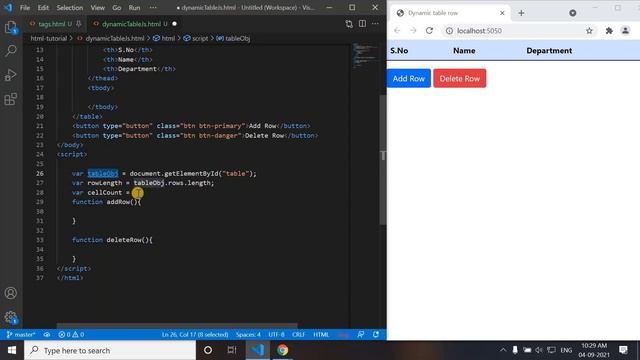 Create Dynamic Bootstrap table rows using Javascript and things need to remember смотреть онлайн