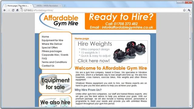 Modx Revolution website example guide [Part 1 of 2] смотреть онлайн