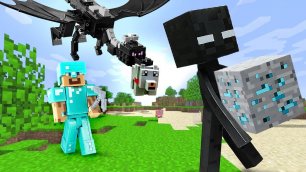 Игры битвы - Стив Майнкрафт Лего VS Эндермен! - Сборник видео для мальчиков. Обзор игры Minecraft