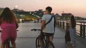 Кремлевская набережная реки Казанки. Kazan walking. Ночная Казань