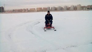 Снегоход с двигателем бензопилы дружба