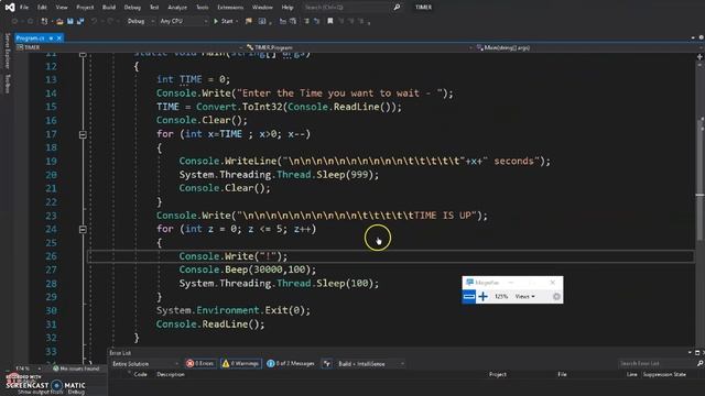 How to Create a TIMER in C# Console (VISUAL STUDIO) смотреть онлайн