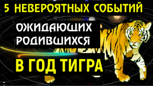 ?5 НЕВЕРОЯТНЫХ СОБЫТИЙ ОЖИДАЮТ РОДИВШИХСЯ В ГОД ТИГРА! ВЫ ОБ ЭТОМ И МЕЧТАТЬ НЕ МОГЛИ!