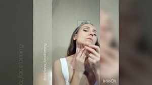 Подтягиваем овал лица с помощью тейпирования платизмы. Светлана, 44 г.