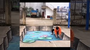 Amazing 3D Art Painting On The Road For Prank 2