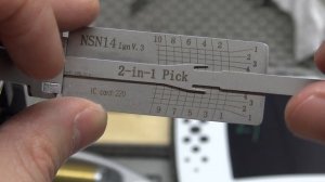 (371) NSN14 Lishi Picking & Decoding a Nissan Lock