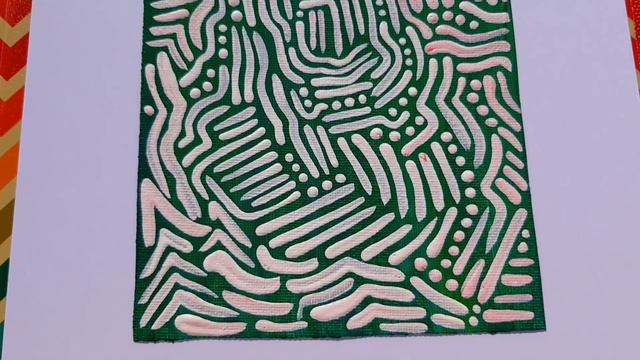 Картина "Ом мани падме хум" | холст, 13×18 см, акрил | художница-творец Екатерина Мамаева 🔥