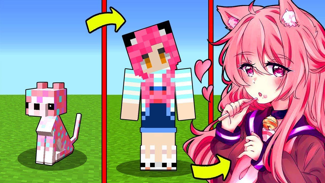 КАК МЕНЯЛАСЬ ДЕВУШКА КОШКА КОНФЕТА МУТАНТ И ЕЕ ЖИЗНЕННЫЙ ЦИКЛ В МАЙНКРАФТ! ЭВОЛЮЦИЯ MINECRAFT НУБ смотреть онлайн