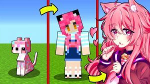КАК МЕНЯЛАСЬ ДЕВУШКА КОШКА КОНФЕТА МУТАНТ И ЕЕ ЖИЗНЕННЫЙ ЦИКЛ В МАЙНКРАФТ! ЭВОЛЮЦИЯ MINECRAFT НУБ