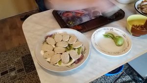 Торт пряничный без выпечки,с бананом и киви.Торт пряник